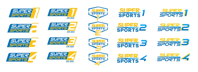 Logo exploration of Supersports channel logos