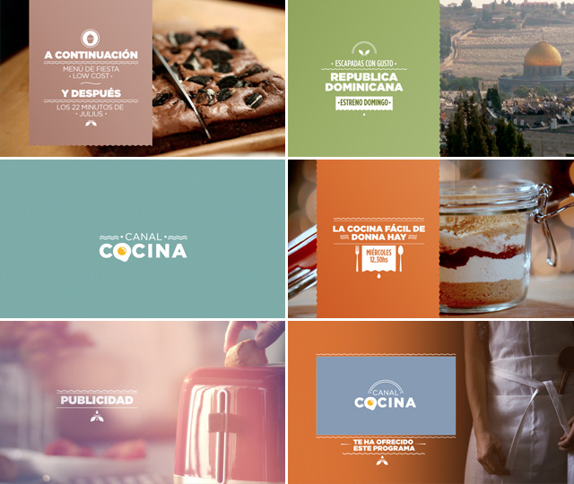 Canal Cocina channel packaging by Lumbre, an Argentina based motion design studio